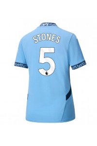 Manchester City John Stones #5 Fotballdrakt Hjemme Klær Dame 2024-25 Korte ermer